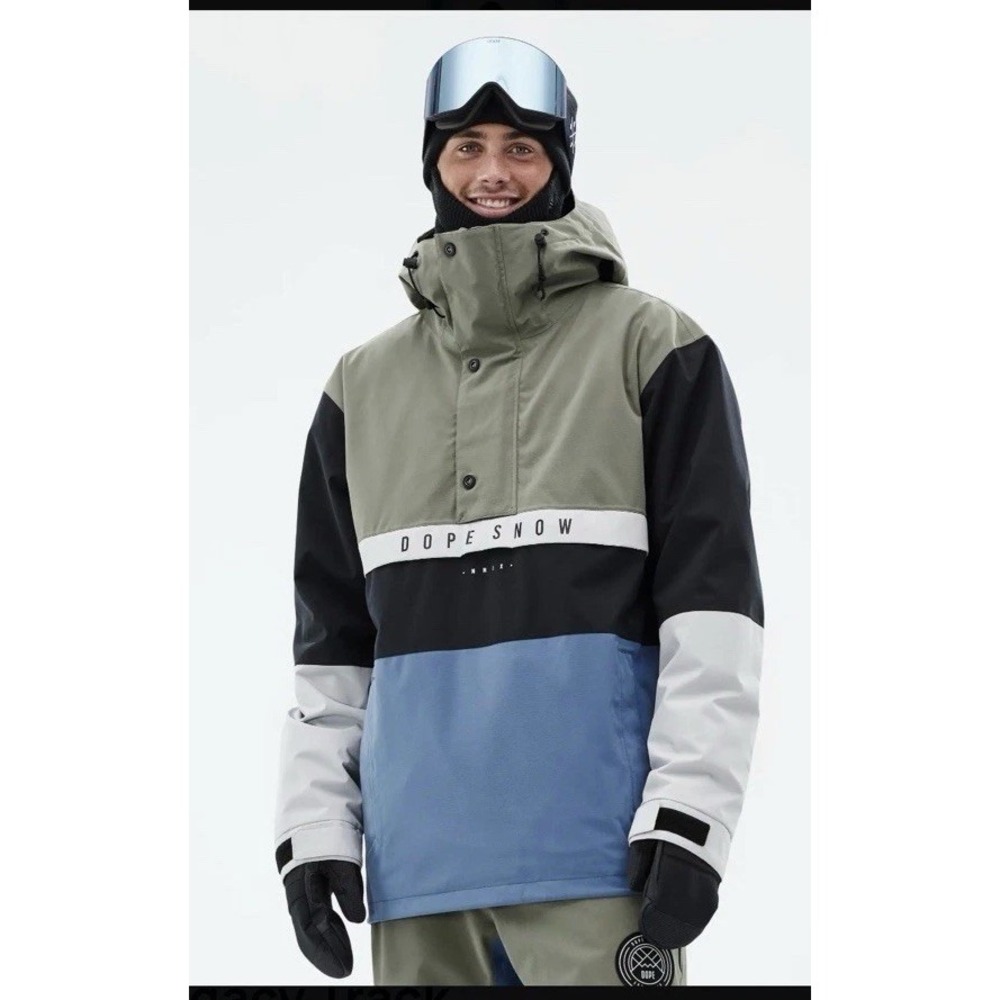 Dope Snow Legacy Track Snowboard Ski Jacket XS‎ EUC Perfect Retro Slopes Anorak